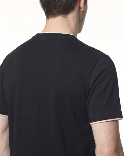Kontrast Detaylı Pamuk Modal T-Shirt