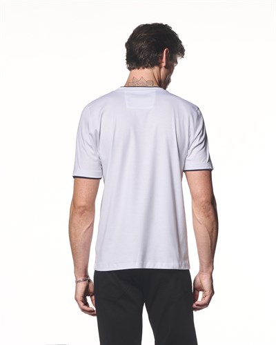 Kontrast Detaylı Pamuk Modal T-Shirt