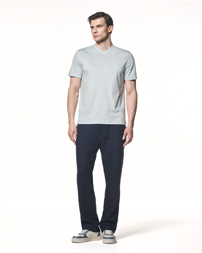 Modal Karışımlı V Yaka T-Shirt