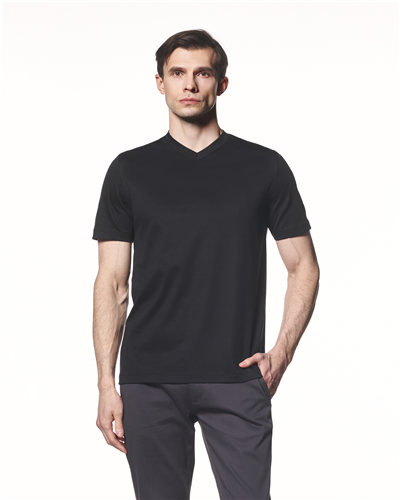 Modal Karışımlı V Yaka T-Shirt