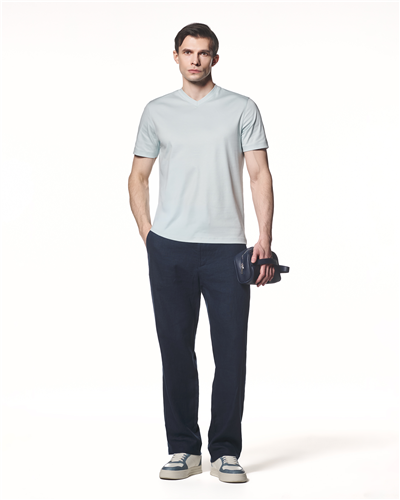 Modal Karışımlı V Yaka T-Shirt