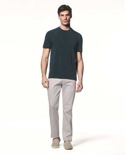 Pamuk Karışımlı Straight Fit Pantolon