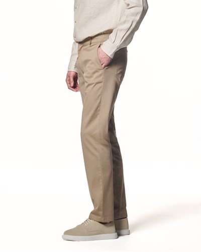 Pamuk Karışımlı Straight Fit Pantolon