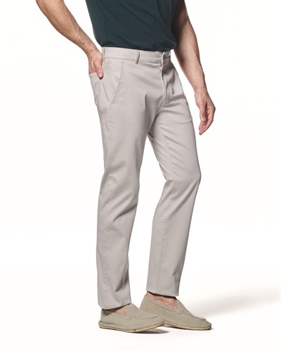 Pamuk Karışımlı Straight Fit Pantolon