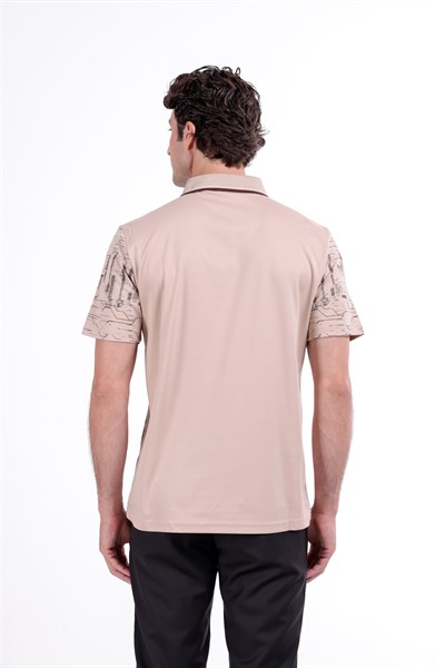 Regular Baskılı Kısa Kollu Polo Yaka T-Shirt