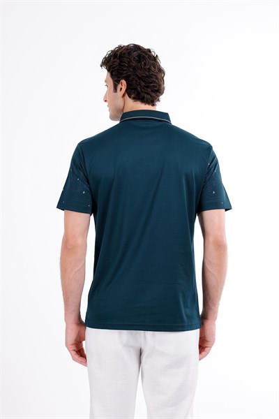 Regular Baskılı Kısa Kollu Polo Yaka T-Shirt