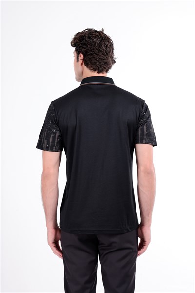 Regular Baskılı Kısa Kollu Polo Yaka T-Shirt