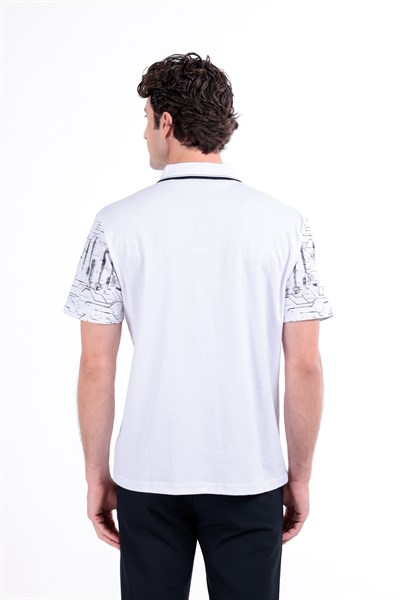 Regular Baskılı Kısa Kollu Polo Yaka T-Shirt