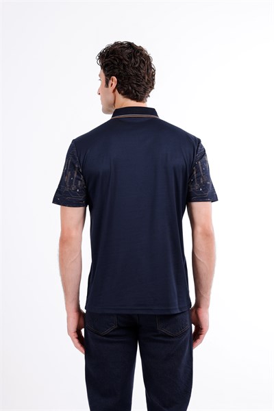 Regular Baskılı Kısa Kollu Polo Yaka T-Shirt