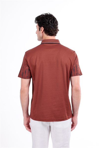 Regular Baskılı Kısa Kollu Polo Yaka T-Shirt
