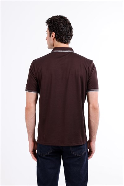 Regular Fermuarlı Polo Yaka T-Shirt