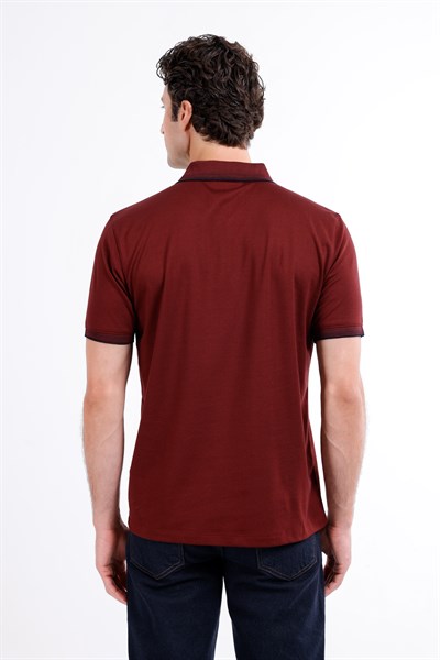 Regular Fermuarlı Polo Yaka T-Shirt