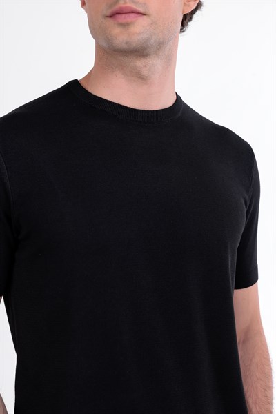 Regular Fit Bisiklet Yaka Triko T-Shirt
