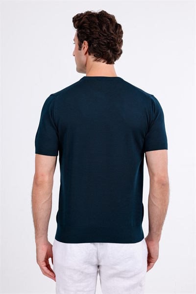 Regular Fit Bisiklet Yaka Triko T-Shirt