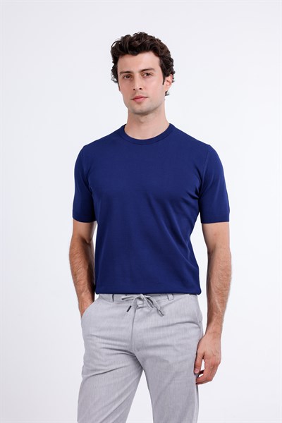 Regular Fit Bisiklet Yaka Triko T-Shirt