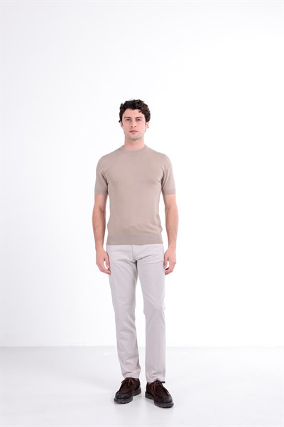 Regular Fit Bisiklet Yaka Triko T-Shirt
