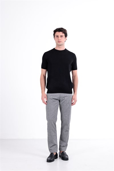 Regular Fit Bisiklet Yaka Triko T-Shirt