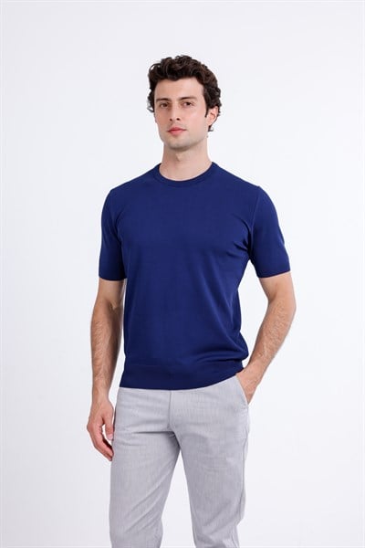 Regular Fit Bisiklet Yaka Triko T-Shirt
