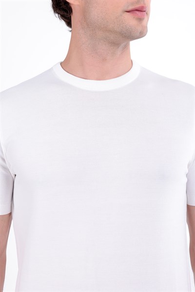 Regular Fit Bisiklet Yaka Triko T-Shirt