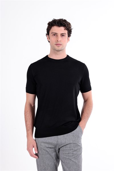 Regular Fit Bisiklet Yaka Triko T-Shirt