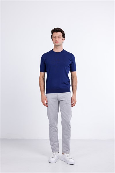 Regular Fit Bisiklet Yaka Triko T-Shirt