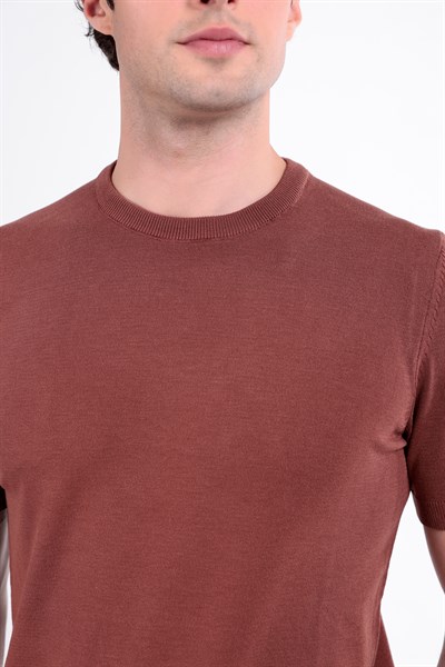 Regular Fit Bisiklet Yaka Triko T-Shirt