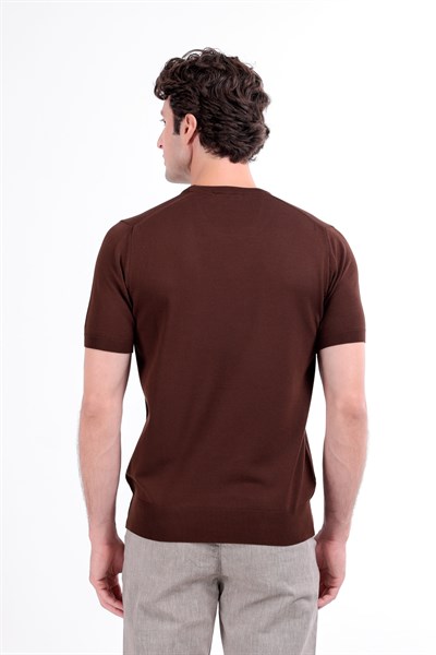 Regular Fit Bisiklet Yaka Triko T-Shirt