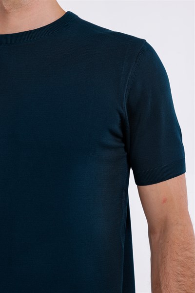 Regular Fit Bisiklet Yaka Triko T-Shirt