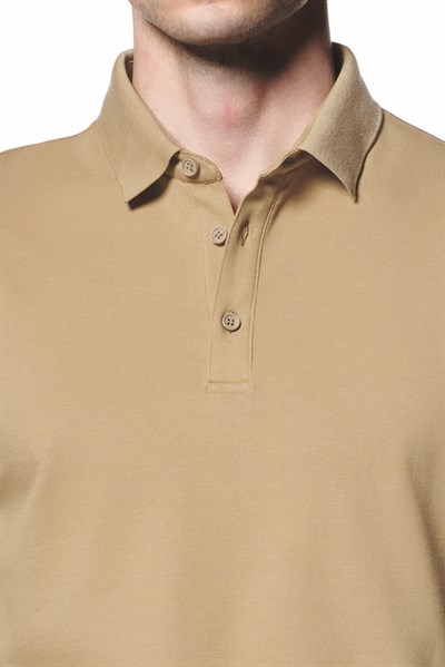 Uzun Kollu Polo Yaka T-Shirt