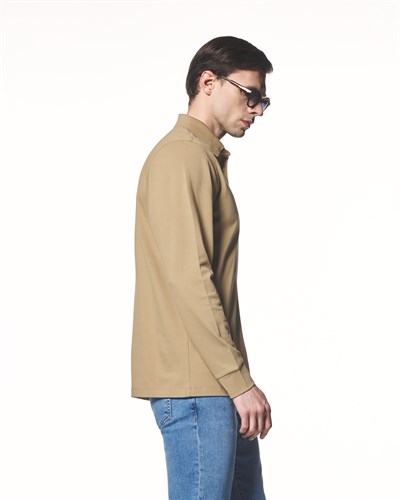 Uzun Kollu Polo Yaka T-Shirt
