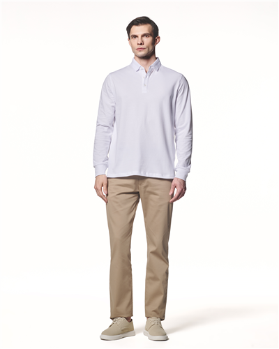 Uzun Kollu Polo Yaka T-Shirt