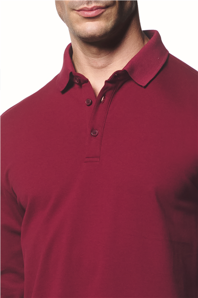 Uzun Kollu Polo Yaka T-Shirt