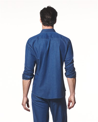 Yumuşak Dokulu Hafif Denim Gömlek