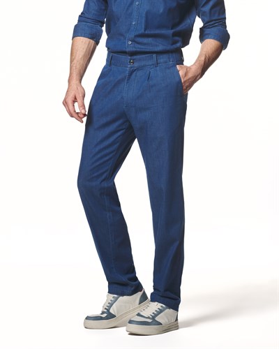 Yumuşak Dokulu Hafif Denim Pantolon