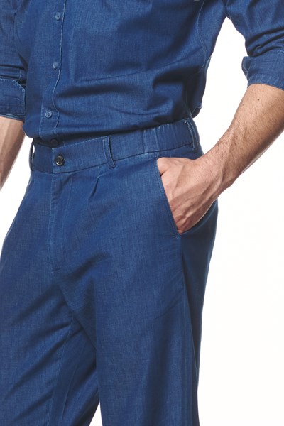 Yumuşak Dokulu Hafif Denim Pantolon