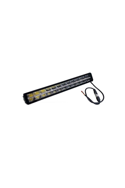 10V-30V LED BAR OFF-ROAD ORTASI GÜNDÜZ LEDLİ SARI-BEYAZ (550 MM)