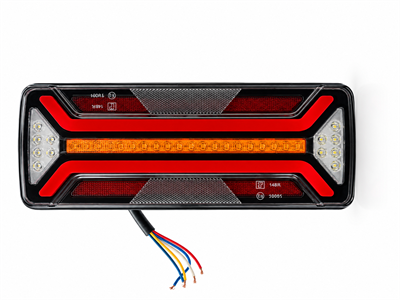 Üçler 1462 24 Volt Stop Lamba Ledli Kayar Sinyalli - Füme