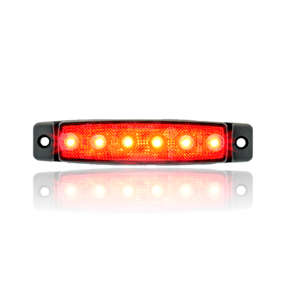 24V 6 Ledli Kırmızı Parmak Lamba - SBB24R6