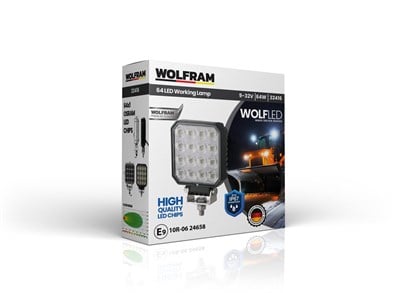 Wolfram Wolf Serisi 32416 Çalışma Lambası Kare LARGE 5440 Lümen FLOOD - WOLFRAM 32416 