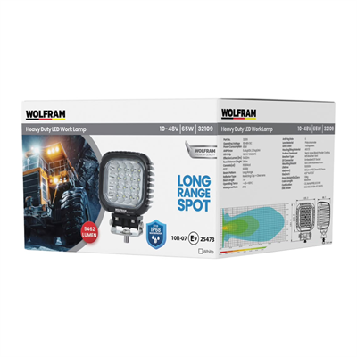 Wolfram Sarsıntıya Dayanıklı Ağır Hizmet Led Çalışma Lambası - WOLFRAM 32109