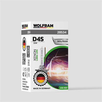 D4S Xenon Ampul Standart Işık Uzun Ömür 12V 35W - WOLFRAM 28534