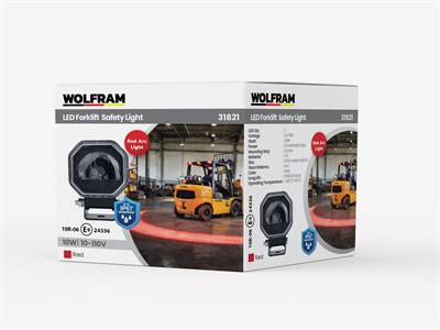FORKLİFT KIRMIZI AY GÜVENLİK LAMBASI WOLFRAM 31821