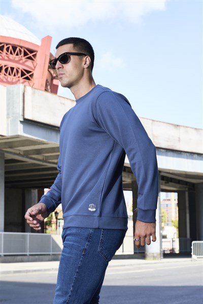Erkek Rahat Kesim Modal Sweatshirt - R2636