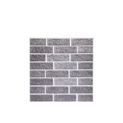 30X30 cm Kendinden Yapışkanlı Duvar,banyo,tezgah Arası Kaplama Gri Tuğla Desen