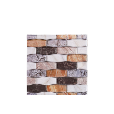 30X30 cm Kendinden Yapışkanlı Duvar,banyo,tezgah Arası Kaplama Kahve Taş Desen