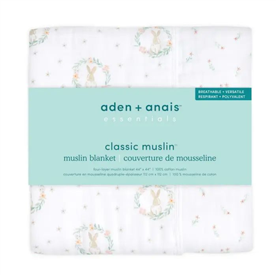 Aden & Anais - Blushing Bunnies Müslin Battaniye