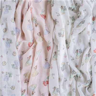 Aden & Anais -  Disney™ Princess 2li Pamuklu Kundak Set