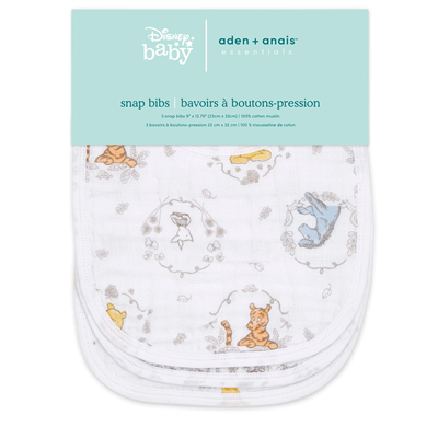 Aden & Anais -  Disney™ Winnie + Friends Önlük 3lü Set