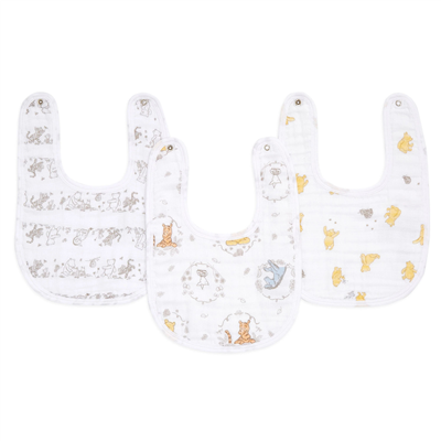 Aden & Anais -  Disney™ Winnie + Friends Önlük 3lü Set