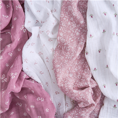 Aden & Anais - Heritage Floral 4lü Organik Pamuklu Müslin Set